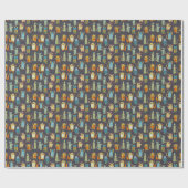 Niedliche Monster Geschenkpapier (Flach)