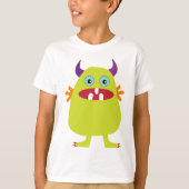 Niedliche Monster-Geschöpf-T-Shirts T-Shirt (Vorderseite)
