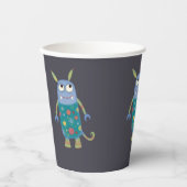 Niedliche Monster Personalisiert Pappbecher (Vorderseite)
