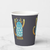 Niedliche Monster Personalisiert Pappbecher (Vorderseite)
