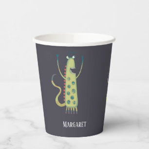 Niedliche Monster Personalisiert Pappbecher