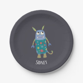 Niedliche Monster Personalisiert Pappteller