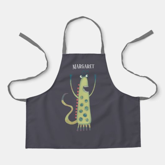 Niedliche Monster Personalisiert Schürze (Vorderseite)