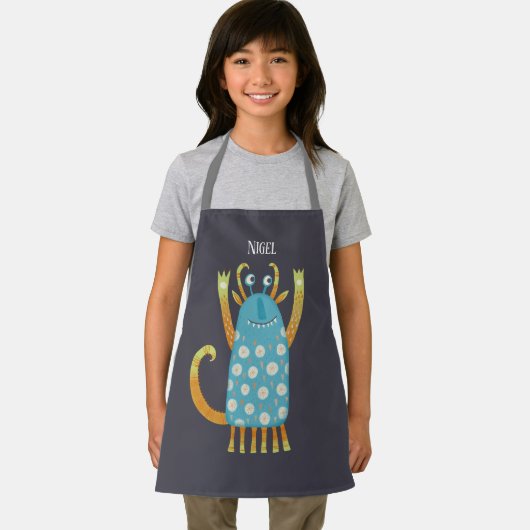 Niedliche Monster Personalisiert Schürze (Insitu)