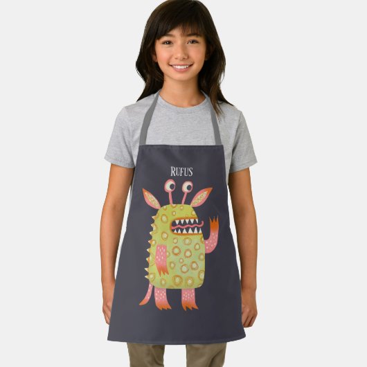 Niedliche Monster Personalisiert Schürze (Insitu)