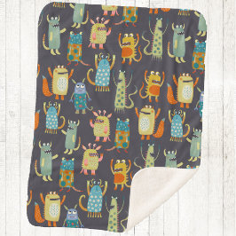 Niedliche Monster Sherpadecke