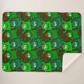 Niedliche Monster Sherpadecke (Vorderseite (Horizontal))
