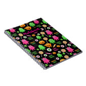 "Niedliche" Monster und Halloween Spaß nahtlos Notizblock (Rechte Seite)