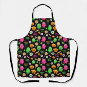 "Niedliche" Monster und Halloween Spaß nahtlos Schürze (Vorderseite)