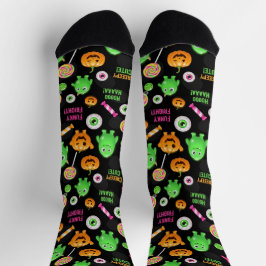"Niedliche" Monster und Halloween Spaß nahtlos Socken