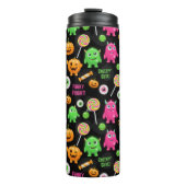 "Niedliche" Monster und Halloween Spaß nahtlos Thermosbecher (Vorderseite)