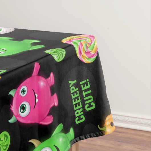 "Niedliche" Monster und Halloween Spaß nahtlos Tischdecke (Beispiel)