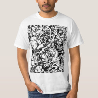 Niedliche Monster & Voodoo Dollars in Schwarz & We T-Shirt