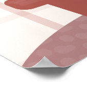 Niedliche Monstera-Pflanze Gerahmtes Bohemisches D Poster (Ecke)