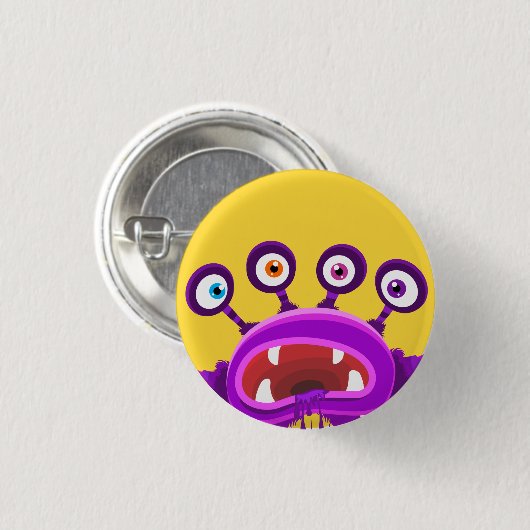 NIEDLICHE MONSTERS BUTTON (Vorne & Hinten)