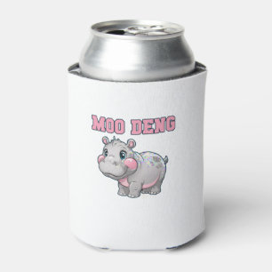 Niedliche MOO DENG Baby Pygmie Hippo Girls Besties Dosenkühler