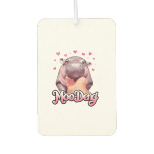 Niedliche Moo Deng Hippo Girlie Hearts für Mädchen Autolufterfrischer