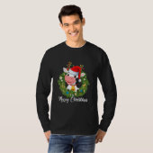 Niedliche Mooey Weihnachtsweihen Kühe Lover Matchi T-Shirt (Vorne ganz)