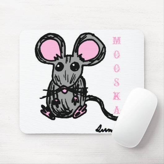 Niedliche Mooska Maus Mousepad (Mit Mouse)