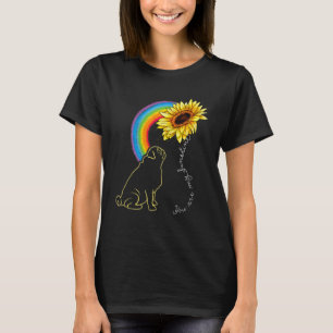 Niedliche Mops Hunde sind meine Sonnenblume Regenb T-Shirt
