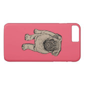 Niedliche Mops iPhone 7 Plusfall - Rot Case-Mate iPhone Hülle (Rückseite (Horizontal))