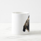 Niedliche Mops-Kopf-Neigungs-Tasse Kaffeetasse (Mittel)