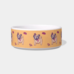Niedliche Mops Muster Dog Bowls Napf
