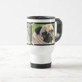 Niedliche Mops-Reise-Tasse Reisebecher (VorderseiteRechts)