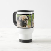 Niedliche Mops-Reise-Tasse Reisebecher (Vorderseite Links)