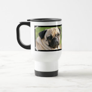 Niedliche Mops-Reise-Tasse Reisebecher