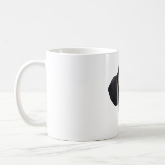 Niedliche Mops-Tasse Kaffeetasse (Links)
