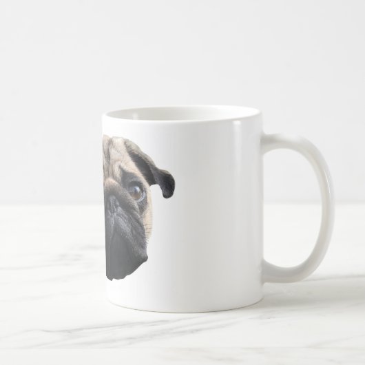 Niedliche Mops-Tasse Kaffeetasse (Rechts)