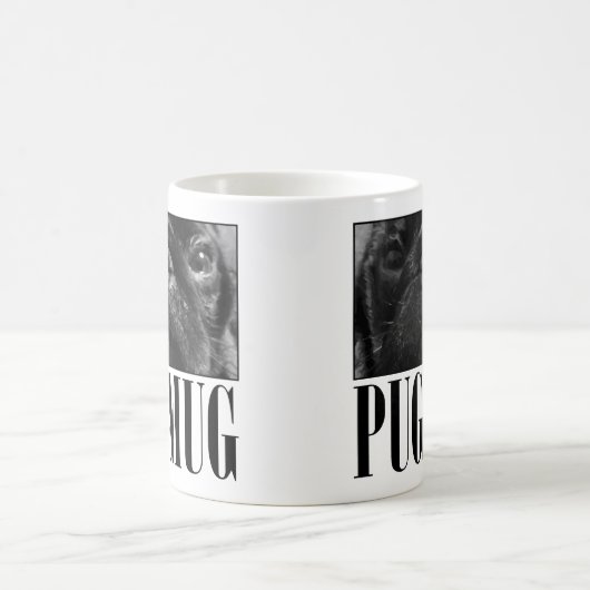 Niedliche Mops-Tasse Kaffeetasse (Mittel)