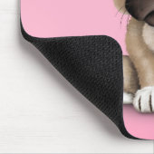 Niedliche Mops-Welpen-Hundetragende Lesegläser, Mousepad (Ecke)