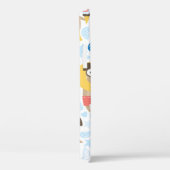 Niedliche Möpsen im Urlaub. Muster mit Cartoon-Mop Case-Mate iPhone Hülle (Rückseite / Rechts)