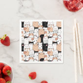 Niedliche Möpsen Serviette (Beispiel)