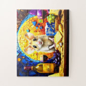 Niedliche Mosaik Feldmäuse Vivid farbiges Puzzle C (Vertikal)