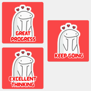 Niedliche Motivierend Sticker für Studierende