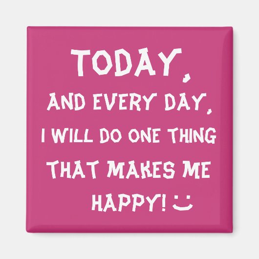 Niedliche Motivierend Wörter Magnet (Vorne)