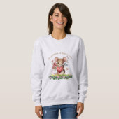 Niedliche Mouse Bio Zitat Sweatshirt Korinthians (Vorne ganz)