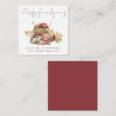 Niedliche Mouse Happy Friendsgiving Card Mitteilungskarte (Vorne/Hinten)