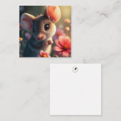 Niedliche Mouse-Note Mitteilungskarte (Vorne/Hinten)