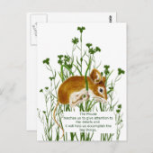 Niedliche Mouse Totem Spirit Guide Postkarte (Vorne/Hinten)