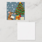 Niedliche Mouse zu Weihnachten Mitteilungskarte (Vorne/Hinten)