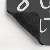 Niedliche Mousepad bleibe, grau (Ecke)