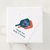 Niedliche Mr. & Mrs. pickleball Gastgeschenk Hochz Geschenkanhänger (Beispiel)