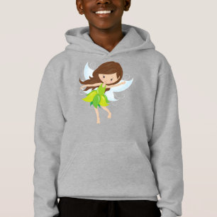 Niedliche Mühle, braune Haare, magische Fairy, Wal Hoodie