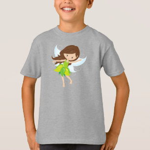 Niedliche Mühle, braune Haare, magische Fairy, Wal T-Shirt