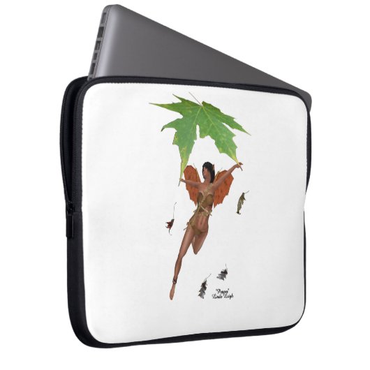 Niedliche Mühle mit braunen Flügeln - Laptop-Sieb Laptopschutzhülle (Vorne Rechts)