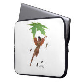 Niedliche Mühle mit braunen Flügeln - Laptop-Sieb Laptopschutzhülle (Vorderseite Links)